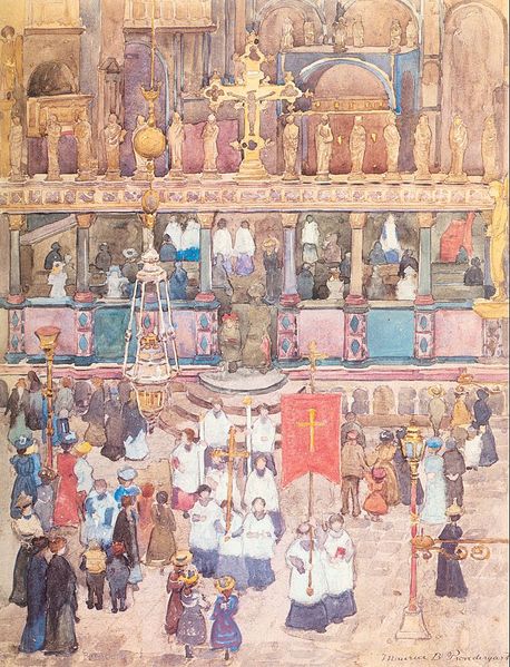 Maurice Prendergast Easter Procession St. Mark's